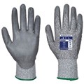 GLOVE CUT LEVEL 5 PORTWEST A622 PU PALM GLOVE GREY SMALL