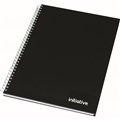 NOTEBOOK INITIATIVE TWINWIRE HARDCOVER A5 NOTE BOOK 160 PAGE BLACK EACH1 PACK10