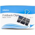 FOLDBACK CLIPS 51MM BLACK 12PK