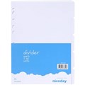DIVIDERS A4 MANILLA BOARD TAB INDEX 5 TAB WHITE