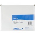 DOCUMENT WALLET WITH ZIPPER A4 CLEAR