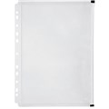 BINDER POCKET MARBIG ZIP CLOSURE A4 CLEAR 12PK