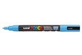 POSCA PAINT MARKER PC3M UNIBALL FINE BULLET TIP NO 8 13MM LIGHT BLUE