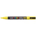 POSCA PAINT MARKER PC3M UNIBALL FINE BULLET TIP NO 2 13MM YELLOW