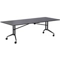 TABLE FOLDING RAPID EDGE BOARDROOM 2400 X 1000 X 743MM DRIFTWOOD