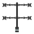 MONITOR ARM RAPIDLINE REVOLVE QUAD SCREEN BLACK