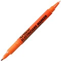 PERMANENT MARKER ARTLINE ELECTRICIANS 041MM DUAL BULLET NIB ORANGE EACH1 PACK12