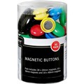 QUARTET MAGNETIC BUTTONS ASSORTED 50PK
