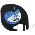 LABELLING TAPE RAZORLINE DYMO SD91200 COMPATIBLE PAPER LABEL TAPE 12MM X 4M BLACK ON WHITE
