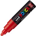 POSCA PAINT MARKER PC7M UNIBALL MEDIUM BULLET TIP NO 15 55MM RED
