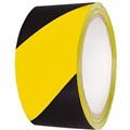 TAPE WARNING TAPE CUMBERLAND 48MM X 45M BLACK  YELLOW