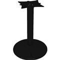 RAPIDLINE ROUND TABLE FRAME FOR 1200MM BLACK WITH FLAT DISC BASE PLATE