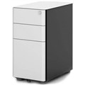 RAPIDLINE ETERNITY SLIMLINE MOBILE PEDESTAL 3 DRAWER 300 X 535 X 580MM BLACKWHITE