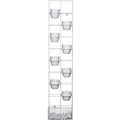 VERTICAL GARDEN RAPIDLINE RAPID BLOOM PLANTER 1935 X 390 X 210MM WHITE
