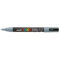 POSCA PAINT MARKER PC3M UNIBALL FINE BULLET TIP NO 37 13MM GREY