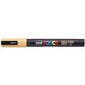 POSCA PAINT MARKER PC3M UNIBALL FINE BULLET TIP NO 54 13MM LIGHT ORANGE
