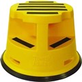SAFETY STOOL BRADY JUMBO ROLLING KICKSTOOL 375MM X 355MM YELLOW