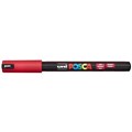 POSCA PAINT MARKER PC1MR UNIBALL ULTRA FINE PIN TYPE TIP NO 15 07MM RED