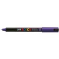 POSCA PAINT MARKER PC1MR UNIBALL ULTRA FINE PIN TYPE TIP NO 12 07MM VIOLET