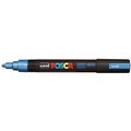 POSCA PAINT MARKER PC5M UNIBALL MEDIUM BULLET TIP NO M33 25MM METALLIC BLUE
