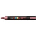 POSCA PAINT MARKER PC5M UNIBALL MEDIUM BULLET TIP NO M15 25MM METALLIC RED