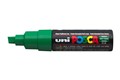 POSCA PAINT MARKER PC8K UNIBALL BROAD CHISEL TIP NO 6 8MM GREEN
