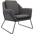 CARDINAL VISITOR CHAIR ARMS CHARCOAL ASH