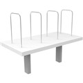 RAPID INFINITY DESK MOUNTED SHELF 600 X 300 X 450MM BRILLIANT WHITE