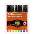 HIGHLIGHTER ARTLINE SUPREME ANTIMICROBIAL CHISEL ASSORTED 8PK