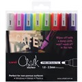 CHALK MARKER UNIBALL BULLET TIP 25MM ASSORTED WALLET 8PK 
