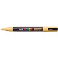 POSCA PAINT MARKER PC3M UNIBALL FINE BULLET TIP NO P4 13MM APRICOT