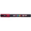 POSCA PAINT MARKER PC3M UNIBALL FINE BULLET TIP NO 14 13MM DARK RED