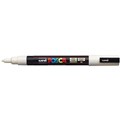 POSCA PAINT MARKER PC3M UNIBALL FINE BULLET TIP NO 46 13MM IVORY