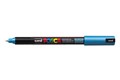 POSCA PAINT MARKER PC1MR UNIBALL ULTRA FINE PIN TYPE TIP M33 07MM METALLIC BLUE