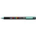 POSCA PAINT MARKER PC1MR UNIBALL ULTRA FINE PIN TYPE TIP NO M6 07MM METALLIC GREEN