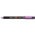 POSCA PAINT MARKER PC1MR UNIBALL ULTRA FINE PIN TYPE TIP NO M13 07MM METALLIC PINK