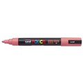 POSCA PAINT MARKER PC5M UNIBALL MEDIUM BULLET TIP NO 66 25MM CORAL PINK