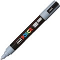POSCA PAINT MARKER PC5M UNIBALL MEDIUM BULLET TIP NO 37 25MM GREY