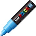 POSCA PAINT MARKER PC7M UNIBALL MEDIUM BULLET TIP NO 8 55MM LIGHT BLUE