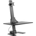 MONITOR STAND ERGOVIDA SINGLE ELECTRIC VERTICAL BAR DESKTOP SITSTAND WORKSTATION BLACK