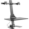 MONITOR STAND ERGOVIDA DUAL ELECTRIC VERTICAL BAR DESKTOP SITSTAND WORKSTATION BLACK
