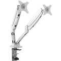 RAPIDLINE EXECUTIVE GAS SPRING DUAL MONITOR ARM WHITE