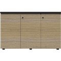 CUPBOARD CABINET RAPID INFINITY DELUXE 3 SWING DOOR 1500 X 450 X 730MM NATURAL OAK LAMINATE BLACK RIGID EDGING