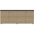 CUPBOARD CABINET RAPID INFINITY DELUXE 4 SWING DOOR 1800 X 450 X 730MM NATURAL OAK LAMINATE BLACK RIGID EDGING