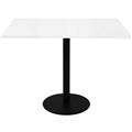 RAPIDLINE SQUARE MEETING TABLE DISC BASE 900MMW X 755MMH NATURAL WHITEBLACK