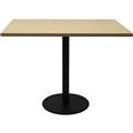 RAPIDLINE SQUARE MEETING TABLE DISC BASE 900MMW X 755MMH NATURAL OAKBLACK