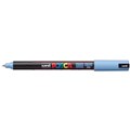 POSCA PAINT MARKER PC1MR UNIBALL ULTRA FINE PIN TYPE TIP NO P33 07MM GLACIER BLUE