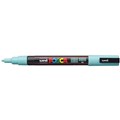POSCA PAINT MARKER PC3M UNIBALL FINE BULLET TIP NO P6 13MM AQUA GREEN