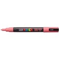 POSCA PAINT MARKER PC3M UNIBALL FINE BULLET TIP NO 66 13MM CORAL PINK