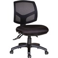 BURO MONDO JAVA TASK CHAIR HIGH MESH BACK 3LEVER BLACK WITH ARMS